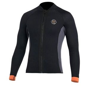 Dive and Sail Wetsuit Top 3mm Neoprene Men Jacket Keep Warm nwt